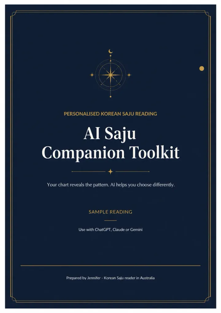 Anonymised AI Saju Companion Toolkit cover sample
